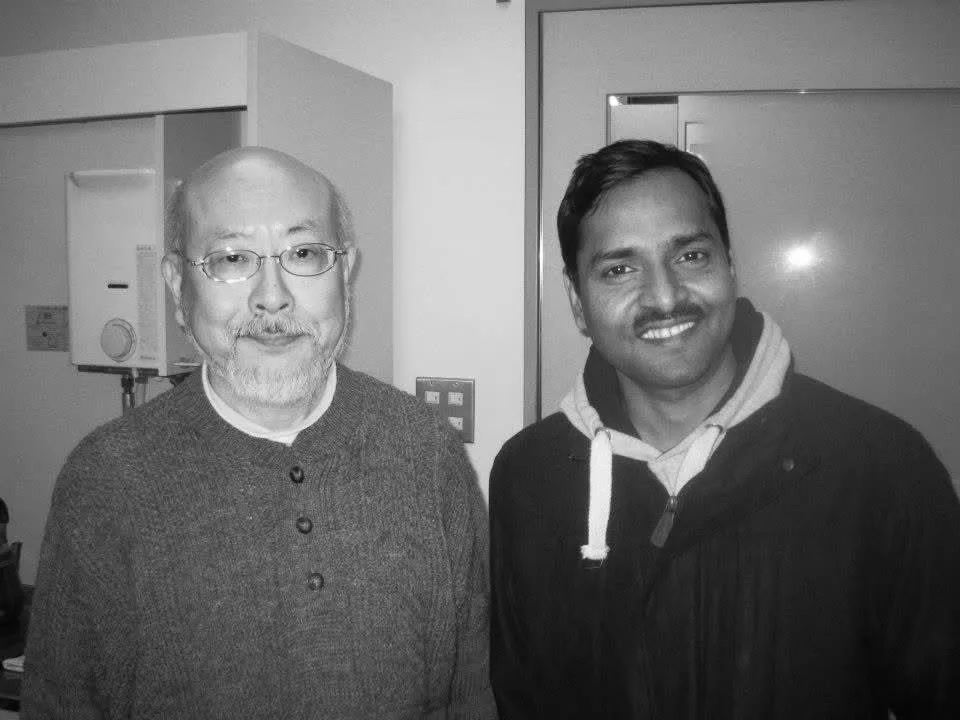 Prof. Kundu with his mentor in Japan